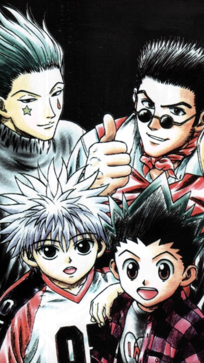 Anime Hunter x Hunter, Hisoka (Hunter × Hunter), Leorio Paradinight, Kurapika (Hunter × Hunter), Killua Zoldyck, 1080x1920