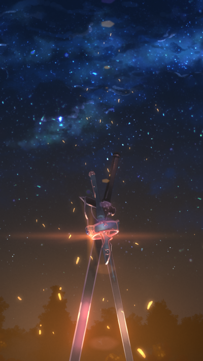 Anime Sword Art Online, Sword, 1080x1920