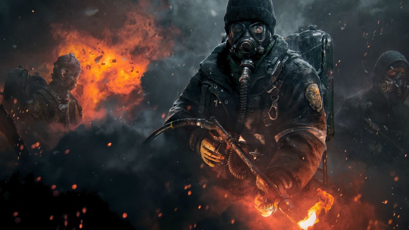 The Division, Tom Clancy’s, flamethrower, apocalypse, PS4, xBox One, PC, screenshot, 4k, 4K, 2015