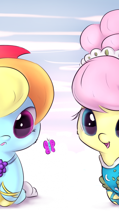 TV Show My Little Pony: Friendship is Magic, Fluttershy (My Little Pony), Rainbow Dash, 1080x1920