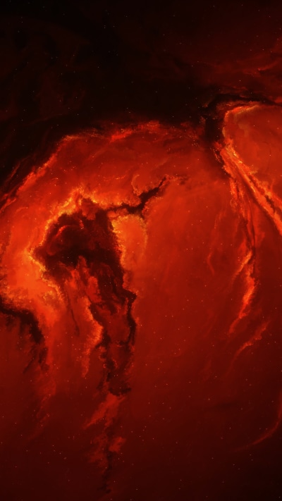 Sci Fi Nebula, Space, Red, 1080x1920