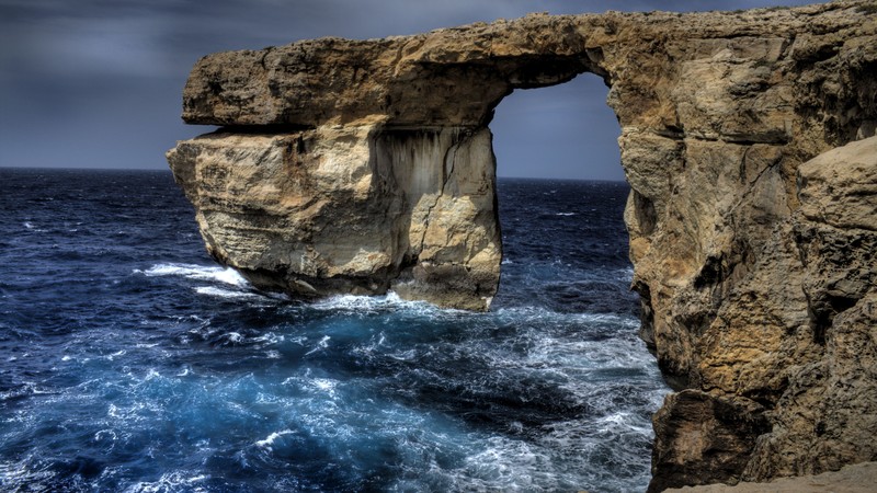 Malta, 4K, Sea, ocean, rocks