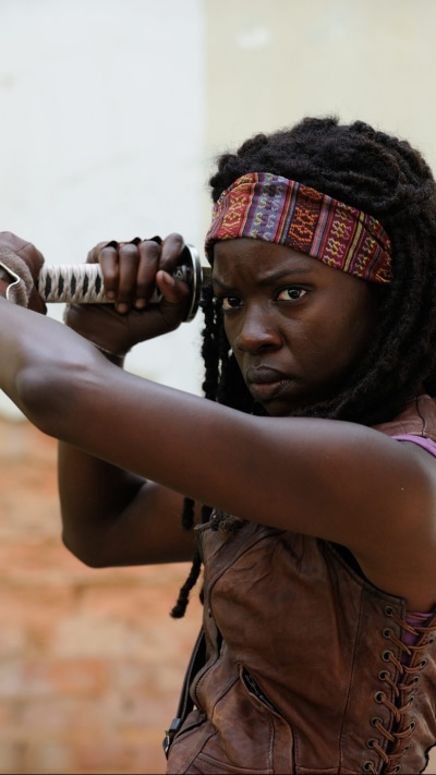 TV Show The Walking Dead, Michonne (The Walking Dead), Danai Gurira, Sword, 1080x1920