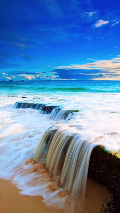 Earth Ocean, Beach, Sea, Sky, Blue, Nature, 1080x1920