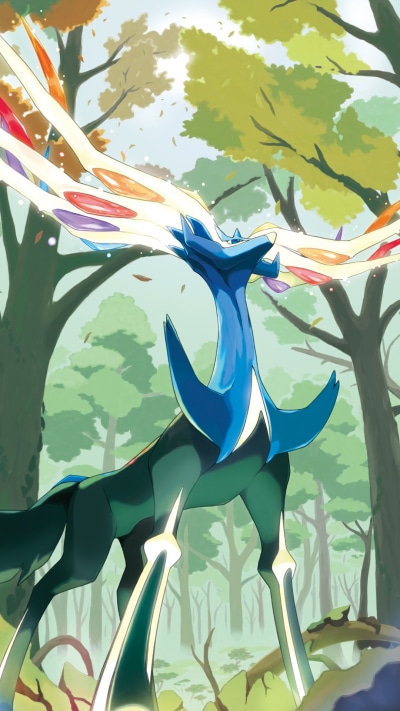 Video Game Pokémon, Legendary Pokémon, Xerneas (Pokémon), 1080x1920