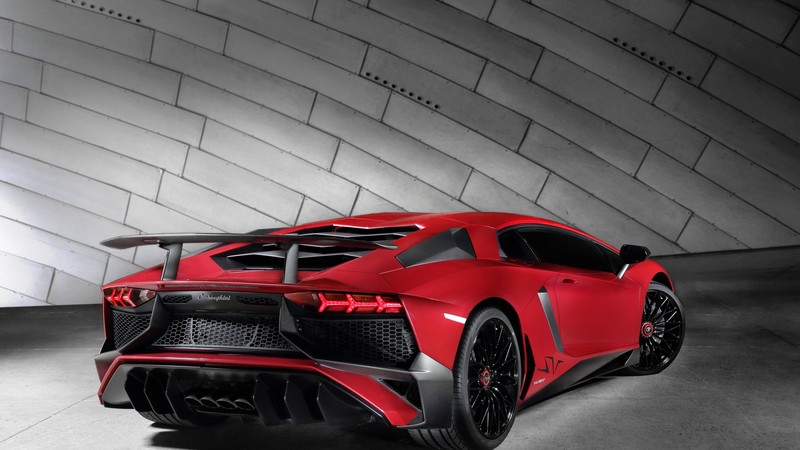 Lamborghini Aventador LP 750, Superveloce, coupe, red
