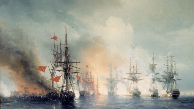 ships, battle, sea