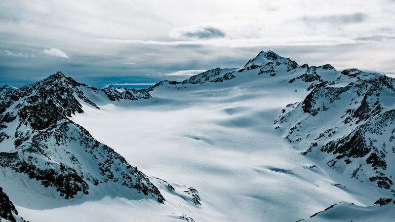 mountains, snow, peaks, snowy, 4k