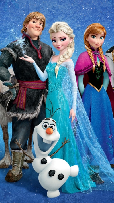 Movie Frozen, Elsa (Frozen), Olaf (Frozen), Anna (Frozen), Kristoff (Frozen), Frozen (Movie), 1080x1920