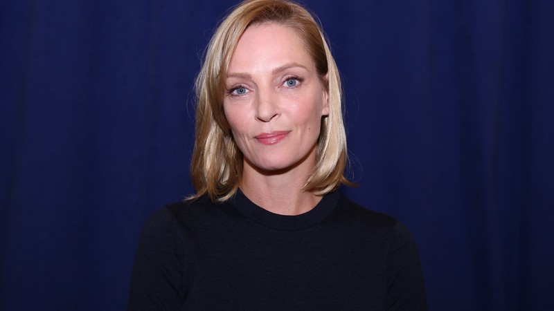 Uma Thurman, Most Popular Celebs in 2015, actress, model, American Dad, Kill Bill, Best International Actress, pool, white dress