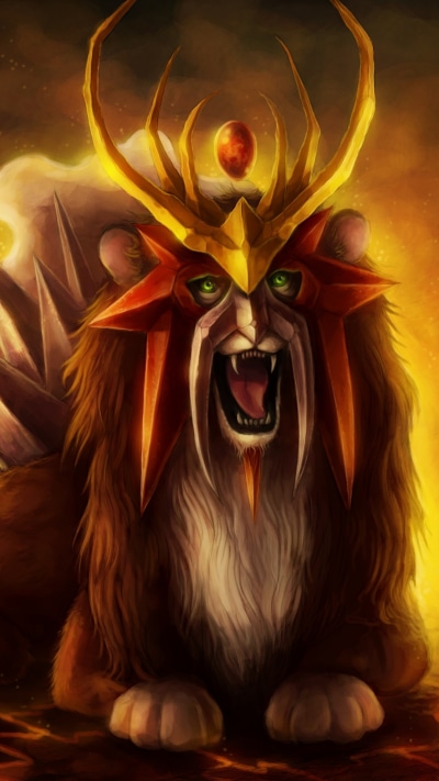 Anime Pokémon, Entei (Pokémon), Legendary Pokémon, 1080x1920