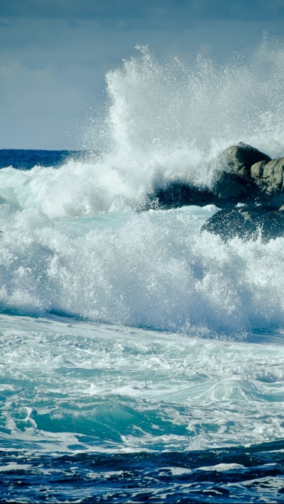 Earth Ocean, Coast, Wave, California, 1080x1920