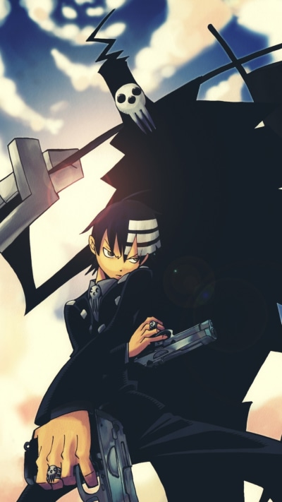 Anime Soul Eater, Gun, Death The Kid, Shinigami, 1080x1920