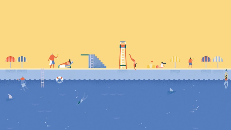 android, 4k, HD, pool, water, swimming