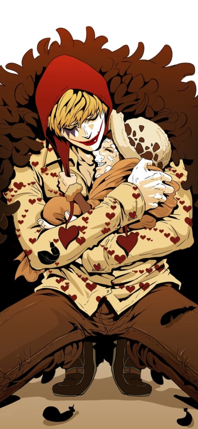 Anime One Piece, Donquixote Rosinante, 828x1792