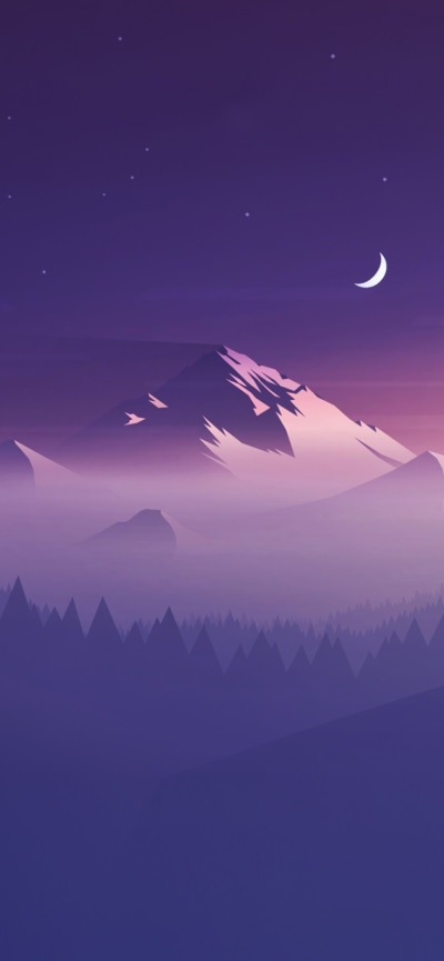 Artistic Minimalist, Mountain, 828x1792