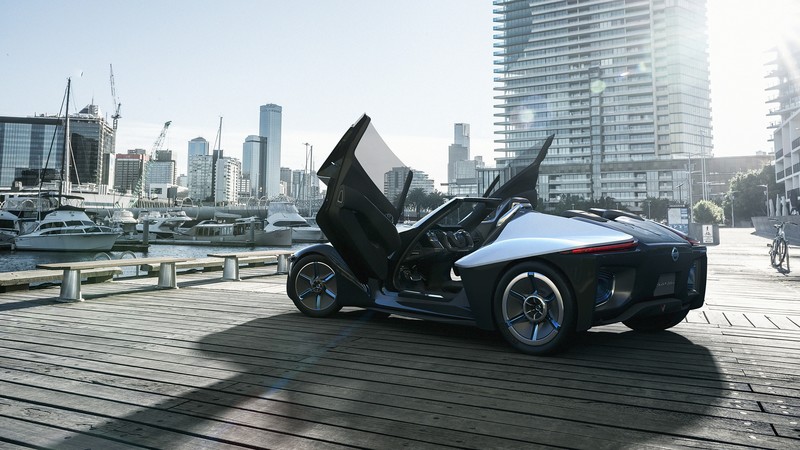 Nissan Bladeglider, electric cars, concept, Best Electric Cars 2015, Nissan, ecosafe, side, doors, review
