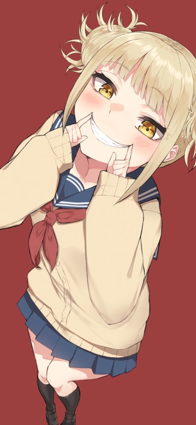 Anime My Hero Academia, Himiko Toga, 828x1792
