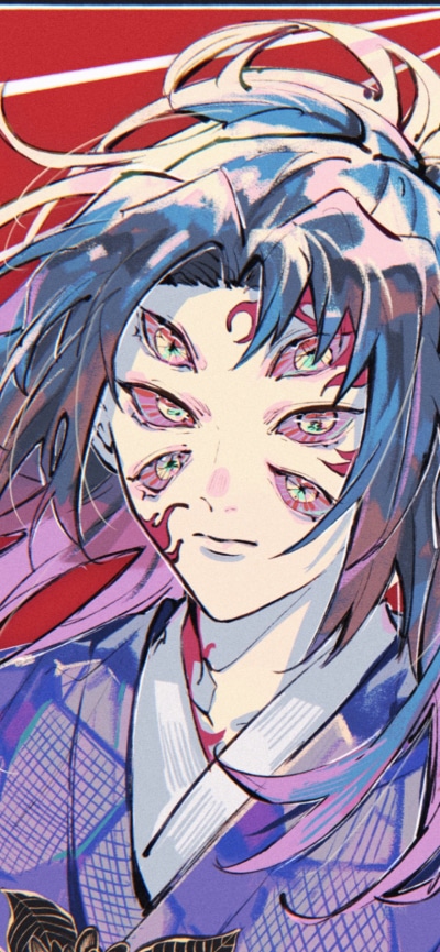 Anime Demon Slayer: Kimetsu no Yaiba, Kokushibo (Demon Slayer), 828x1792