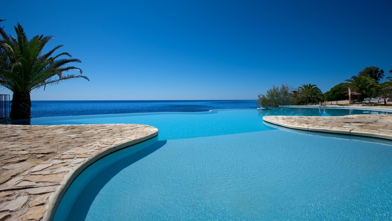 Costa dei Fiori, Sardinia, Italy, The best hotel pools 2017, tourism, travel, resort, vacation, pool, sea, sky, blue