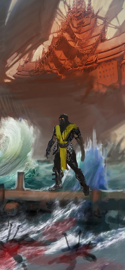 Video Game Mortal Kombat X, Scorpion (Mortal Kombat), 828x1792
