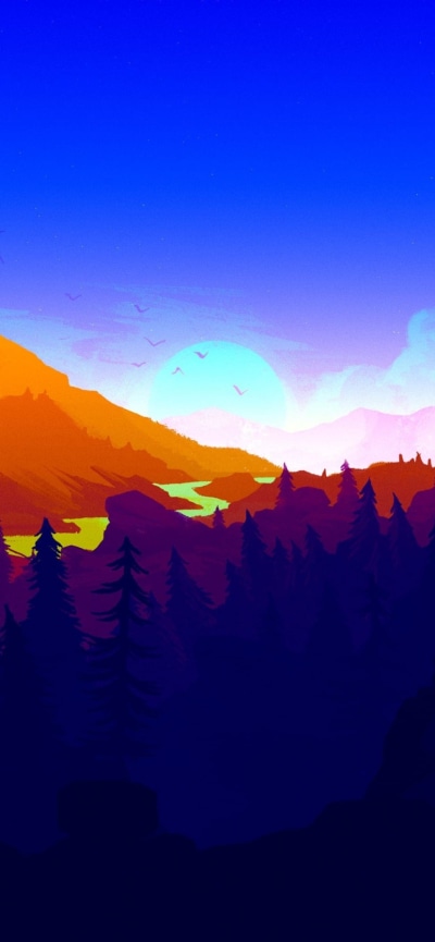 Video Game Firewatch, 828x1792