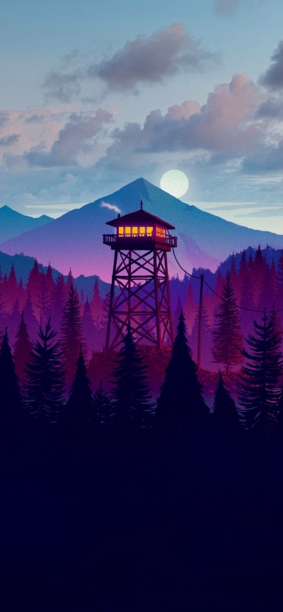 Video Game Firewatch, 828x1792