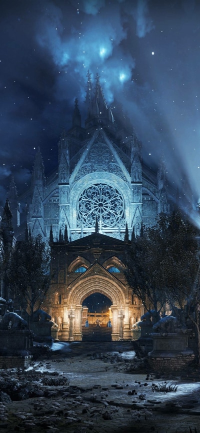 Video Game Dark Souls III, Dark Souls, Church, 828x1792