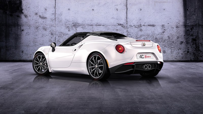 Alfa Romeo 4C, Spider, Best Cars 2015, sports car, luxury cars, test drive, white, back