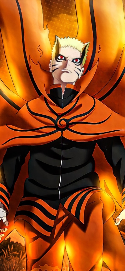 Anime Boruto, Baryon Mode (Naruto), Naruto Uzumaki, 828x1792