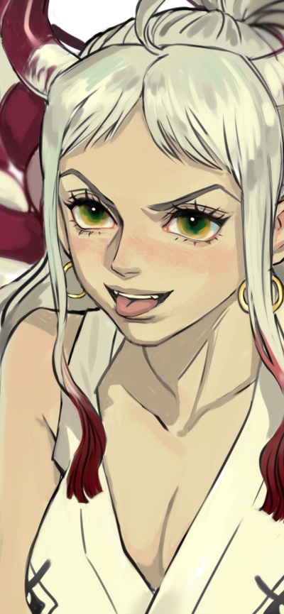 Anime One Piece, Yamato (One Piece), 828x1792