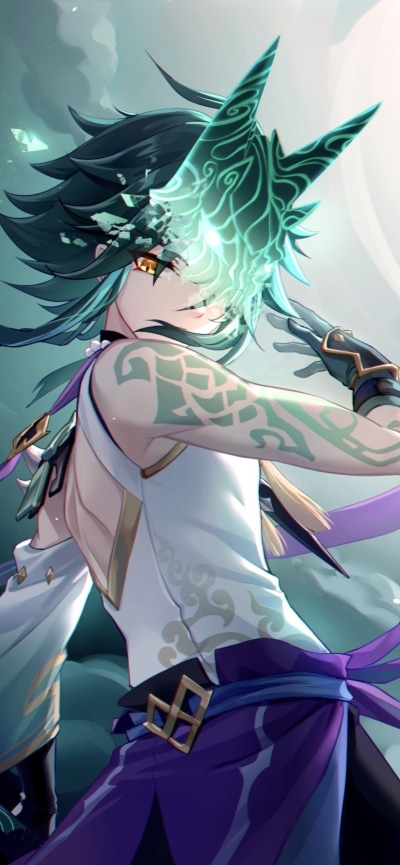 Video Game Genshin Impact, Xiao (Genshin Impact), 828x1792
