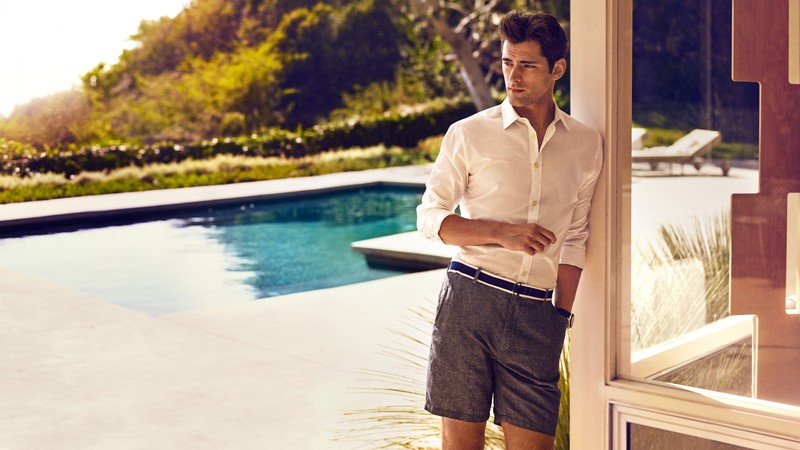 Sean OPry, Top Fashion Male Models, model, shorts, pool