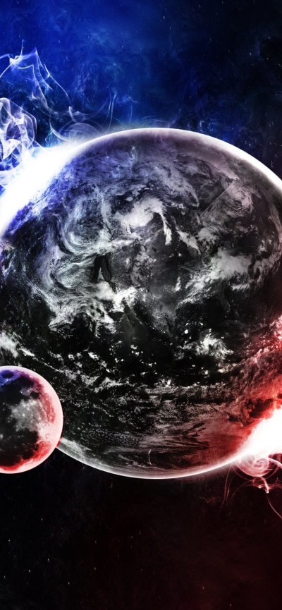 Sci Fi Planets, 828x1792