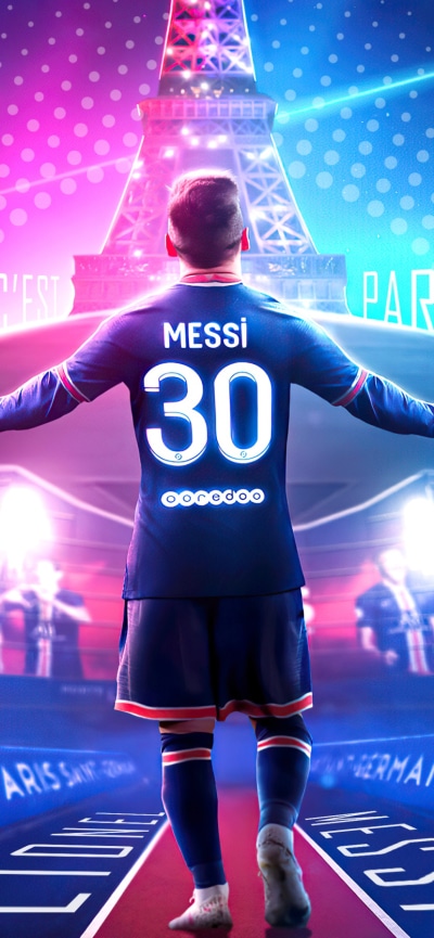 Sports Lionel Messi, Paris Saint-Germain F.C., 828x1792