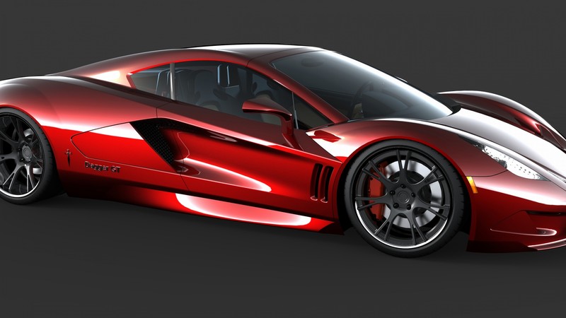 Transtar Dagger GT, supercar, sports car, luxury cars, review, test drive, Top Gear, side, red