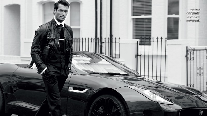 David Gandy, Top Fashion Models 2015, model, London, UK, car, street