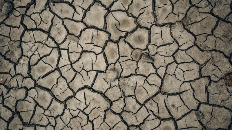 texture, cranny, ground, dry, 4k
