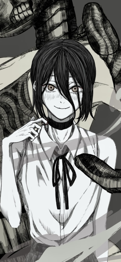 Anime Chainsaw Man, Reze (Chainsaw Man), 828x1792
