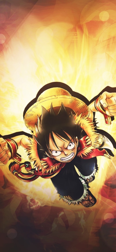 Anime One Piece, Monkey D. Luffy, 828x1792
