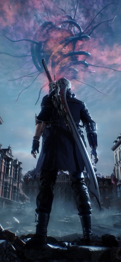 Video Game Devil May Cry 5, Nero (Devil May Cry), 828x1792
