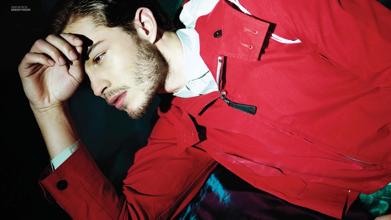 Francisco Lachowski, Top Fashion Male Models, model, red shirt