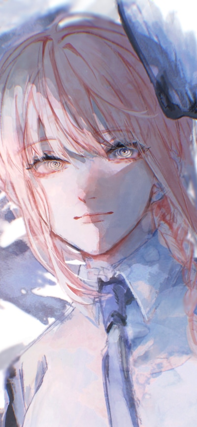 Anime Chainsaw Man, Makima (Chainsaw Man), 828x1792