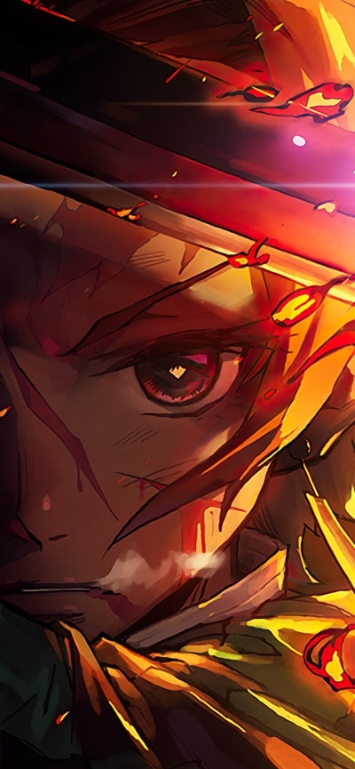Anime Demon Slayer: Kimetsu no Yaiba, Tanjiro Kamado, 828x1792