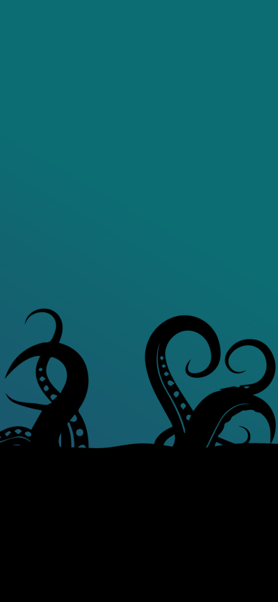 Artistic Ocean, Tentacle, Minimalist, 828x1792