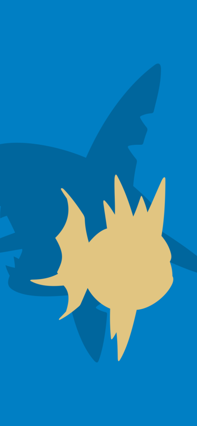 Anime Pokémon, Sharpedo (Pokémon), Carvanha (Pokémon), 828x1792