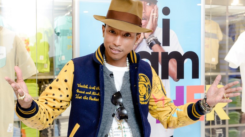 Pharrell Williams, Most Popular Celebs in 2015, Grammys 2015 Best Celebrity, singer, songwriter, Happy, Best Pop Solo Performance