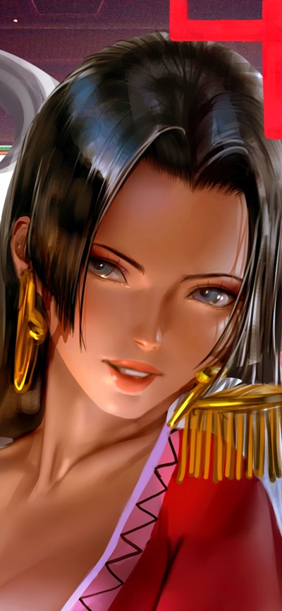 Anime One Piece, Boa Hancock, 828x1792