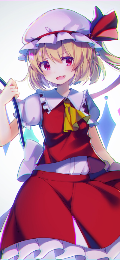 Anime Touhou, Flandre Scarlet, 828x1792