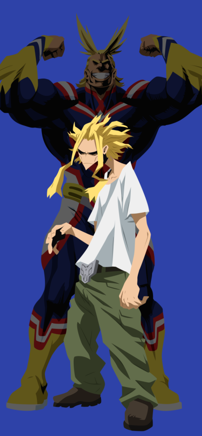 Anime My Hero Academia, Toshinori Yagi, All Might, 828x1792